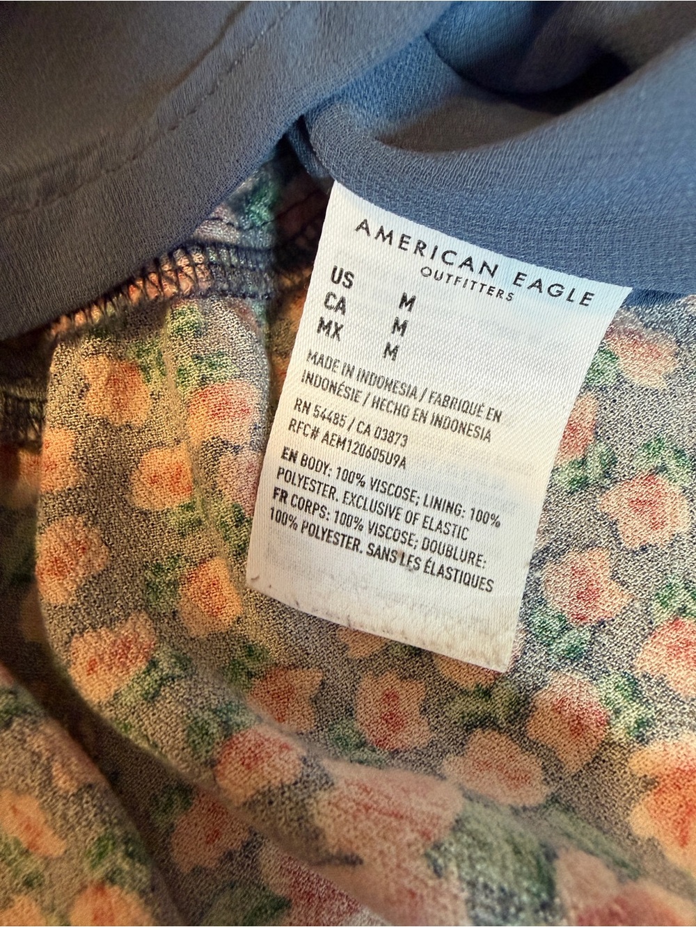 American Eagle Tiered Mini Skirt Ditsy Floral Coquette Garden Fairy Feminine - Picture 6 of 6